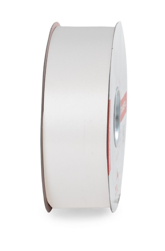 Picture of White polytie florist ribbon, 100 yds-P53